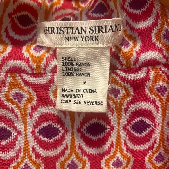 Christian Siriano Reversible Multicolored Kimono w Pockets Oversized Size M - Picture 2 of 6